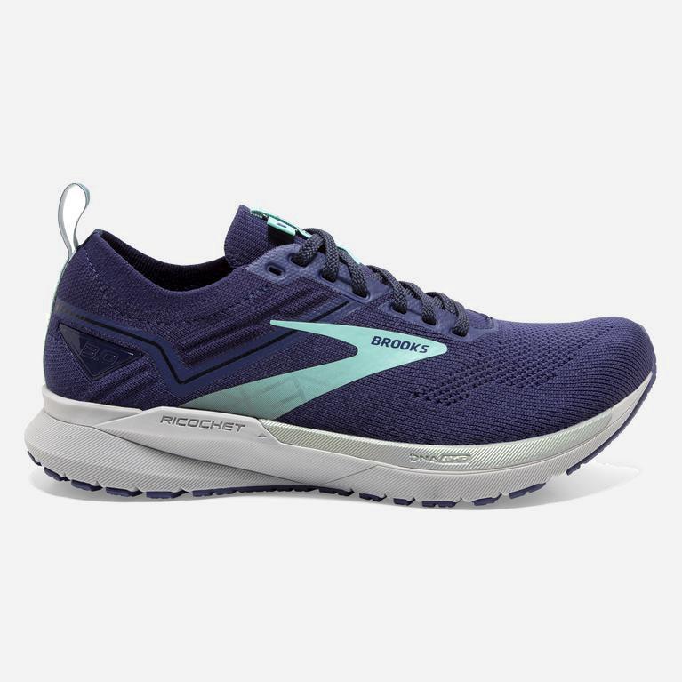 Tenis Brooks Ricochet 3 Lightweight - Zapatillas Para Correr En Asfalto Mujer - Azules (CSKO-17049)